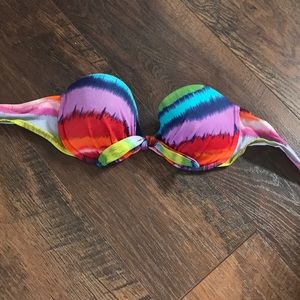 Victoria Secret Multicolored Bandeau Bathing Suit